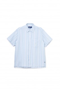 Jacquard Stripe S/S Shirt / LIGHT BLUE
