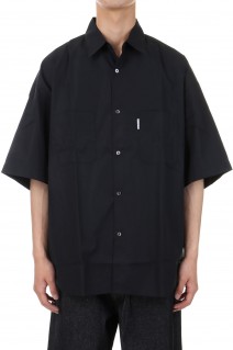 120/2 Supima Broad S/S Shirt / Black(CTE-24S406)