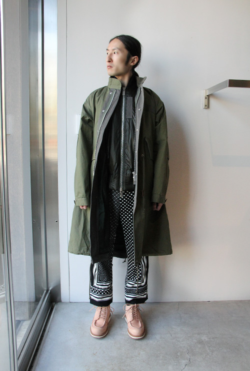 sacai レイヤードハイブリッドモッズコート 最新コラボジャケット☆話題沸騰中☆Nike x sacai☆選べる2色