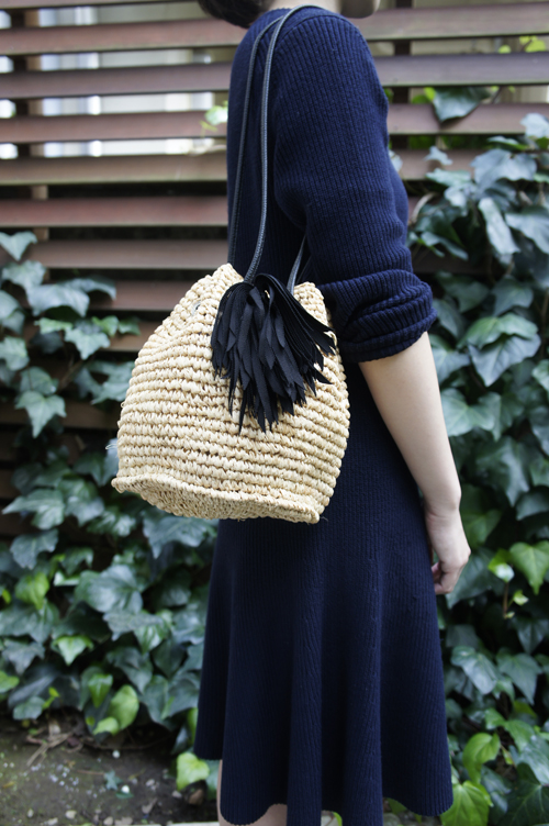 LUDLOW ラドローラフィアタッセルポシェット しくじる 