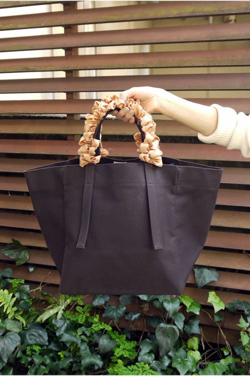 LUDROW リボンカゴバッグ ラフィネ トートバッグ 埋め込み 