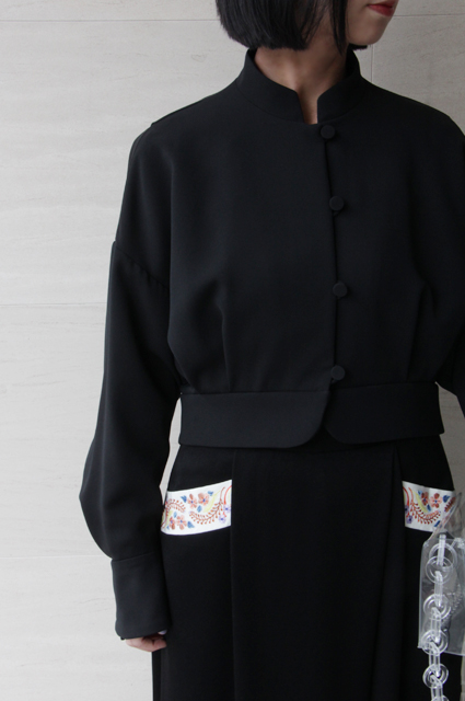 Mame Kurogouchi Dropped Shoulder Jacket-