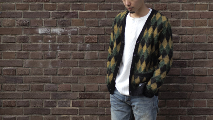 WACKOMARIA_BABYALPACA_DIAMOND_CHECK_CARDIGAN_1