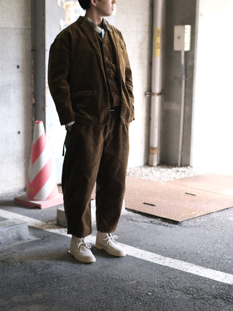 Porter Classic CORDUROY VEST 2019 brownトップス