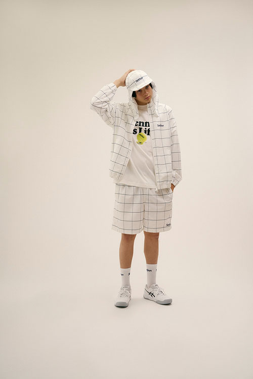 Setinn Game Jacket M ホワイト チェック SETINN｜Game Jacket｜WHITE – Origin Store