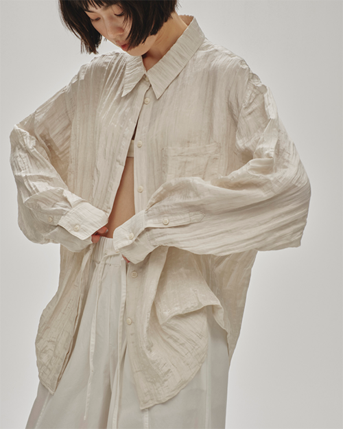 TODAYFULPiping Shirring Blouse