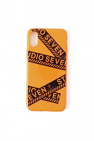 Caution iPhone Case X, XS/ORANGE(70864134)