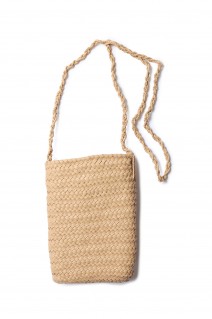 LEATHER THIN BASKET XS -BEIGE (KG15)