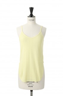 NARROW STRAP RIBBED TANK -CITRINE (201WT-CT04)