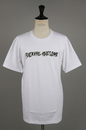 Fucking Awesome Puff Outline Logo Tee / White