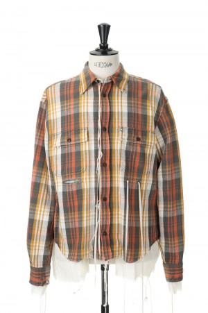 midorikawa 18aw glen check coat ミドリカワ midorikawa 18aw glen check coat ミドリカワ