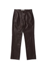 Ecoleather Pants -DARK BROWN (12020716)