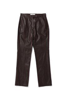 Ecoleather Pants -DARK BROWN (12020716)