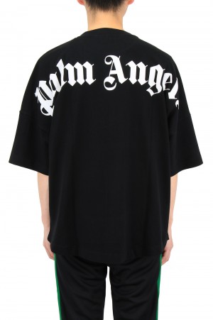 Palm Angels CLASSIC LOGO OVER TEE BLACK(PMAA002R21JER0011001)
