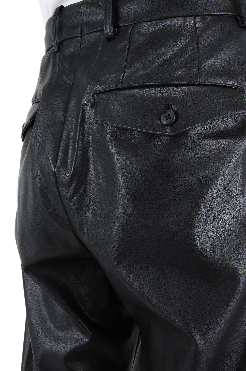 stein(シュタイン)/FAKE LEATHER TROUSERS black Sandrine Faux-Leather Pant | GUESS Factory