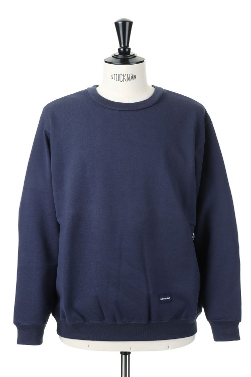 BOX CREW NECK SWEATSHIRT - NAVY (202ATDS-CSM28) | セレクトショップ 