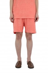 032c Topos Shaved Terry Shorts / Neon Coral（SS21-C-3011）