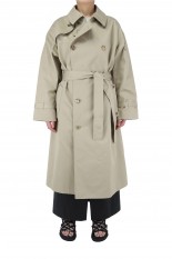 ATON -women- WEST POINT OVERSIZED TRENCH COAT (CMAGIM0001)