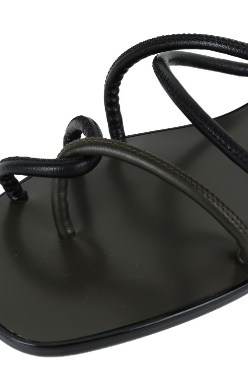 Rope cross heel sandal -BLACK(460ESL55-0220) (~Size38