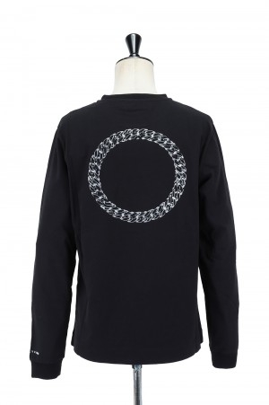1017 ALYX 9SM CUBE CHAIN L/S TEE / BLACK (AAMTS0219FA01)