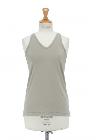 V-NECK AMERICAN SLEEVE -BEIGE(21SCT-#725L)