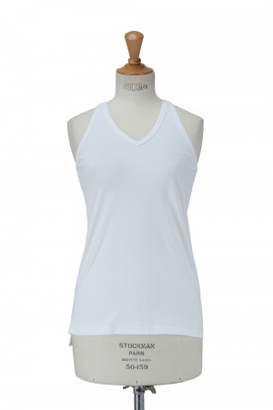 V-NECK AMERICAN SLEEVE -WHITE(21SCT-#725L)