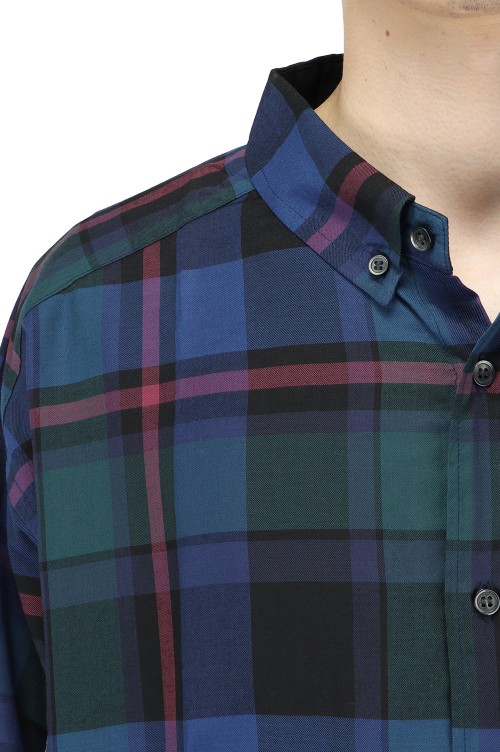 ディセンダント HYANNIS B.D LS SHIRT マドラスチェック KENNEDY'S