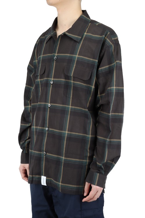 トップス DESCENDANT MILPITAS/CHECK LS SHIRT DESCENDANT/MILPITAS CHECK LS SHIRT (NAVY)