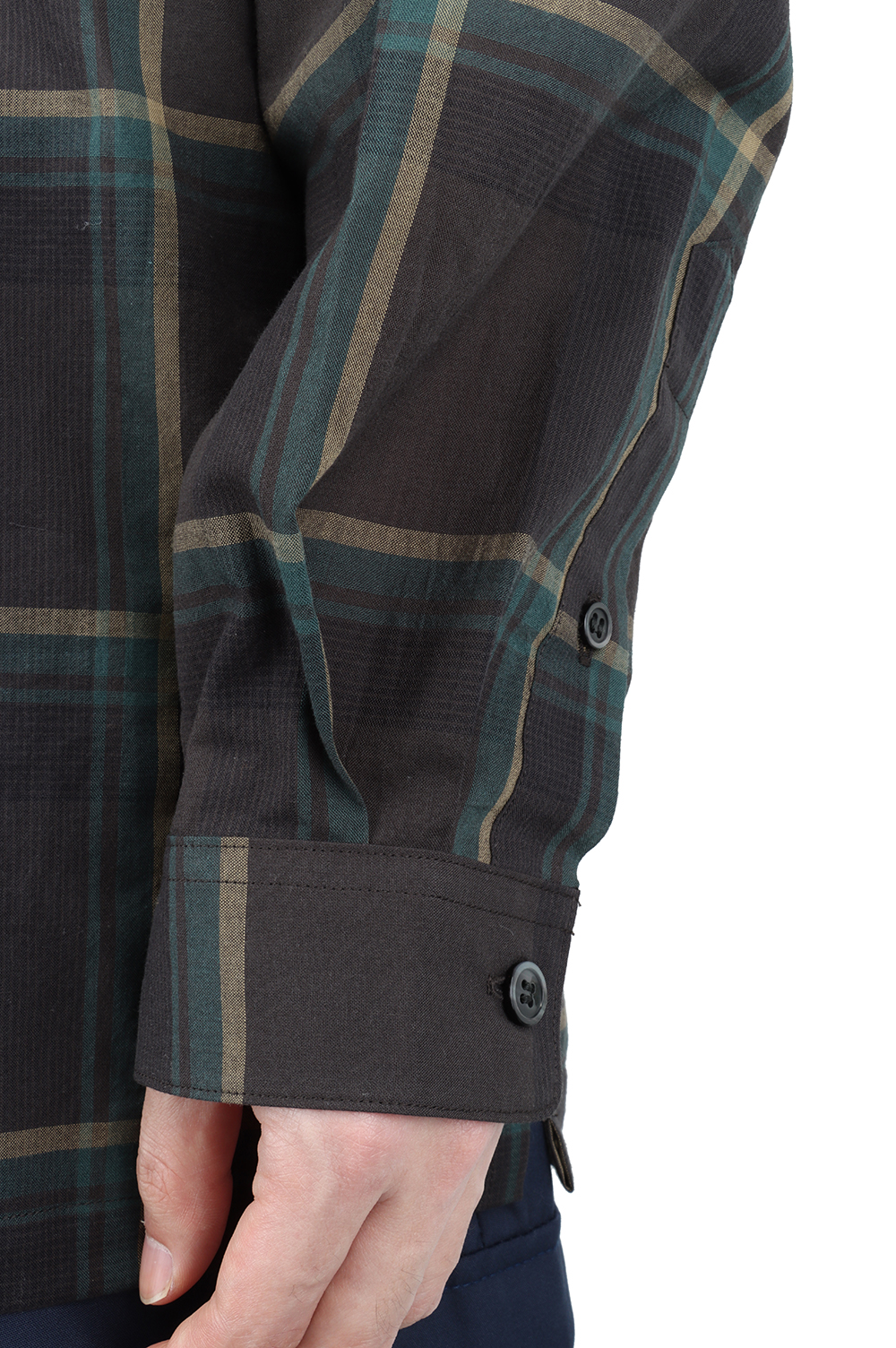 MILPITAS CHECK LS SHIRT - GREEN (211BRDS-SHM06) | セレクト