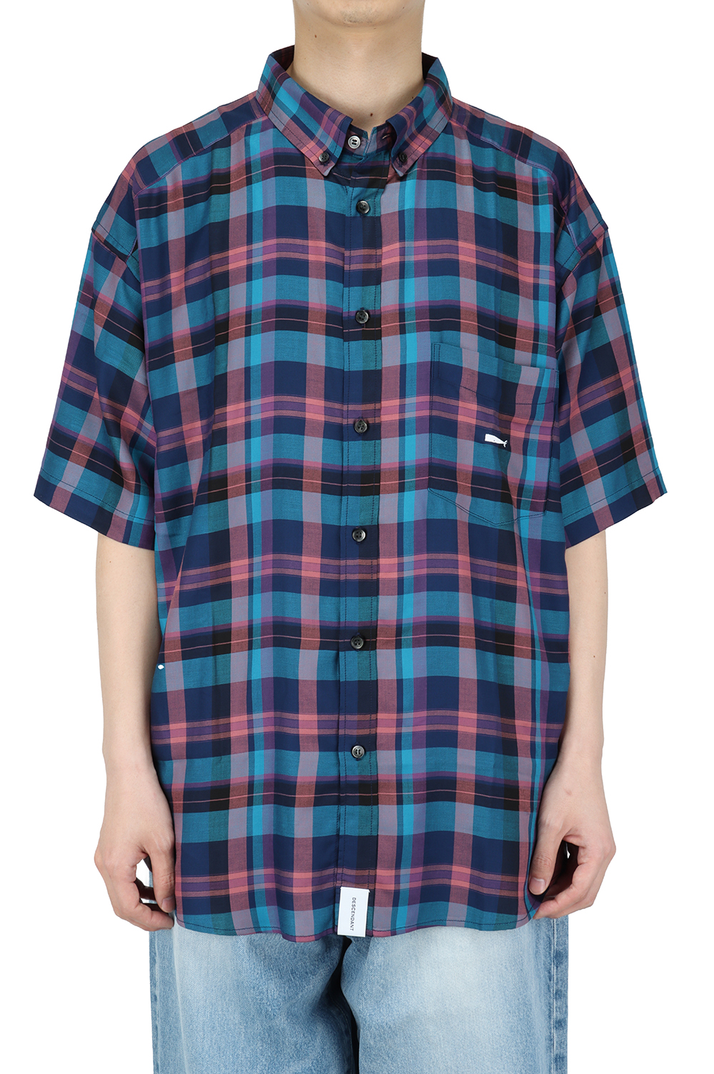 HYANNIS B.D SS SHIRT FULL SIZE - BLUE (211BRDS-SHM09