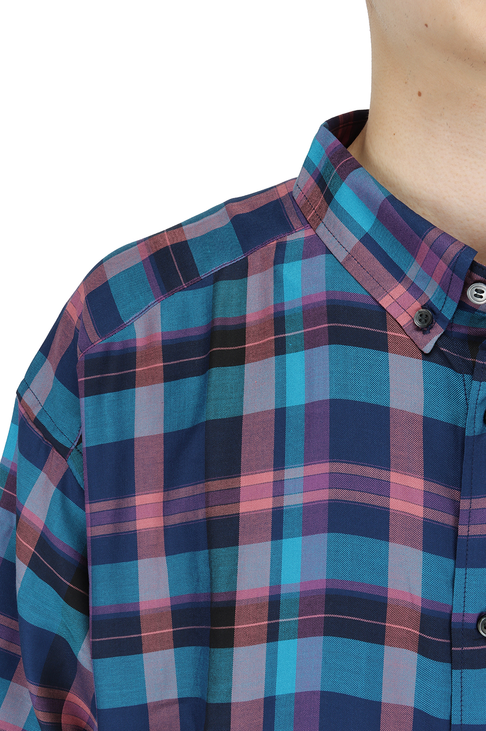 HYANNIS B.D SS SHIRT FULL SIZE - BLUE (211BRDS-SHM09