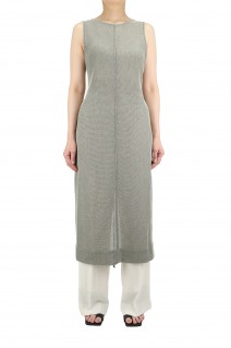 Backopen Mesh Dress-BLACK(12110333)