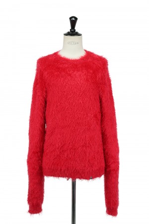 1017 ALYX 9SM FEATHER CREWNECK SWEATER/RED(AAUKN0106YA01)