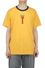 doublet PUPPET EMBROIDERY T-SHIRT(21AW27CS194)-YELLOW-