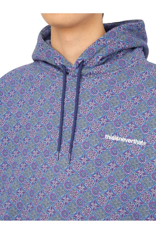 Tile Hooded Sweatshirt / Blue＆Purple(TN21SHS005) | セレクト ...