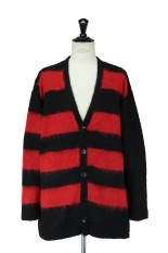 Undercover Border Mohair Cardigan(UI2A4902)-RED-