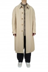 Junya Watanabe Comme des Garcons Man Cotton ester gabardine x Wool Jacquard Coat（WH-C020-051-1-3）