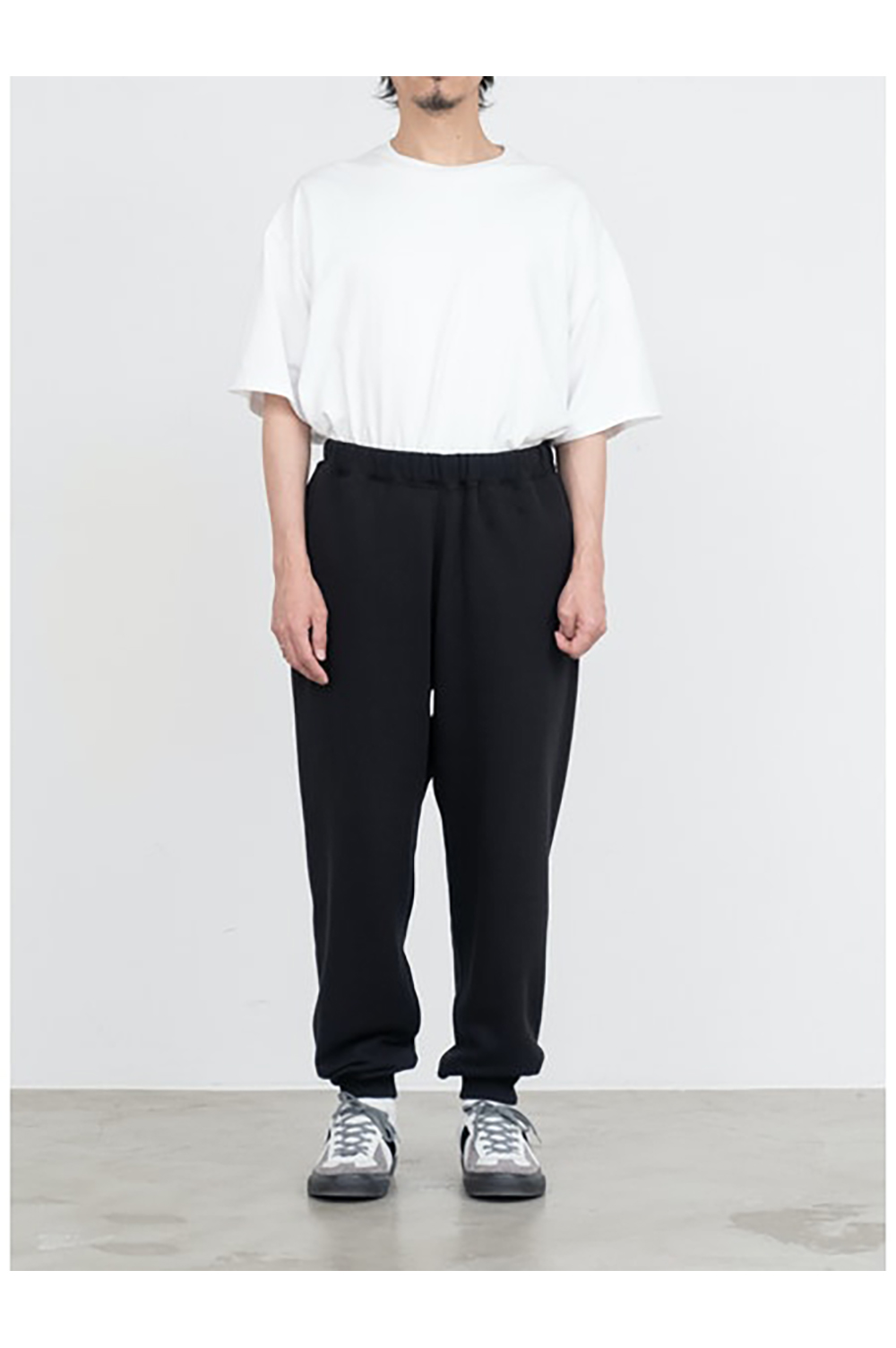 LOOPWHEELER for GP Sweat Pants - BLACK (GU213-70177B LOOPWHEELER for GP Sweat Pants - BLACK (GU213-70177B
