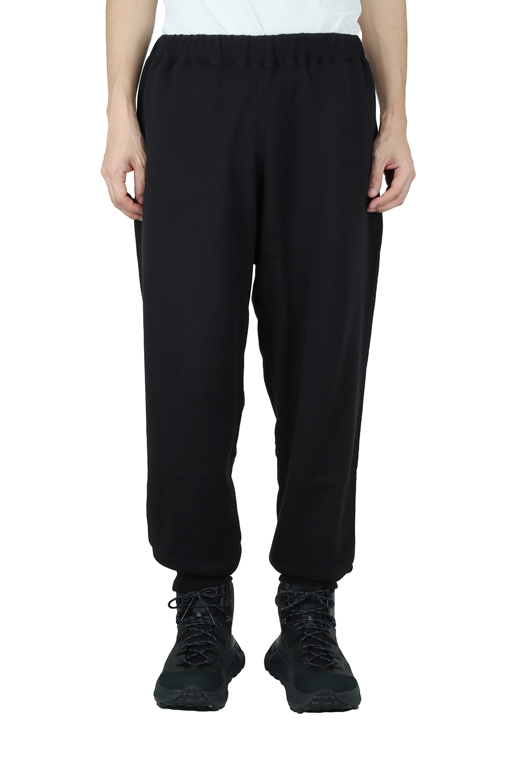 LOOPWHEELER for GP Sweat Pants - BLACK (GU213-70177B LOOPWHEELER for GP Sweat Pants - BLACK (GU213-70177B