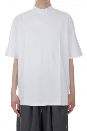 S/S Mock Neck Tee - WHITE (GU212-70056B)