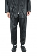 Vein SYNTHETIC LEATHER BELTED BALLOON TROUSERS/BLACK(VP12-309)