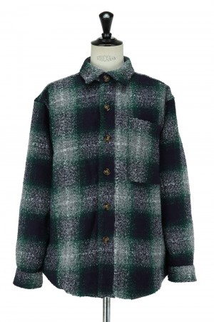 Fucking Awesome Heavy Oversized Flannel/Blue & Green