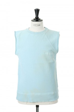 Ponyboy Cut off Sweater Vest(21AW C-4)-Youth Blue- | セレクト 