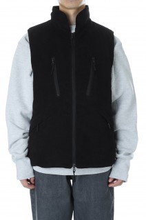 x is-ness / CORDUROY PADDING VEST - BLACK (21AAB-0004)
