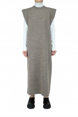 Iirot Plain pattern knit dress -Brown (021-016-KD02)