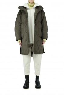 W'S QUILTED LONG COAT -OLIVE DRAB (WTW21209SK)