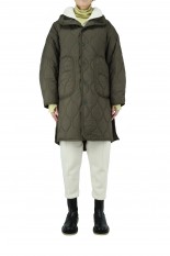 W'S QUILTED LONG COAT -OLIVE DRAB (WTW21209SK)
