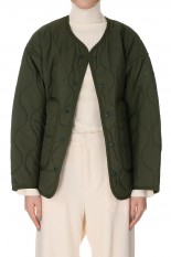 W&#039;S NO COLLAR QUILTED JACKET -OLIVE DRAB (WTW21210SK)
