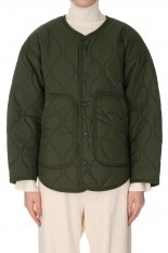 W'S NO COLLAR QUILTED JACKET -OLIVE DRAB (WTW21210SK)
