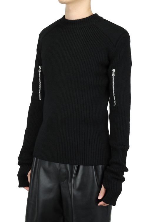 Shoulder pad knit sweater new arrivals